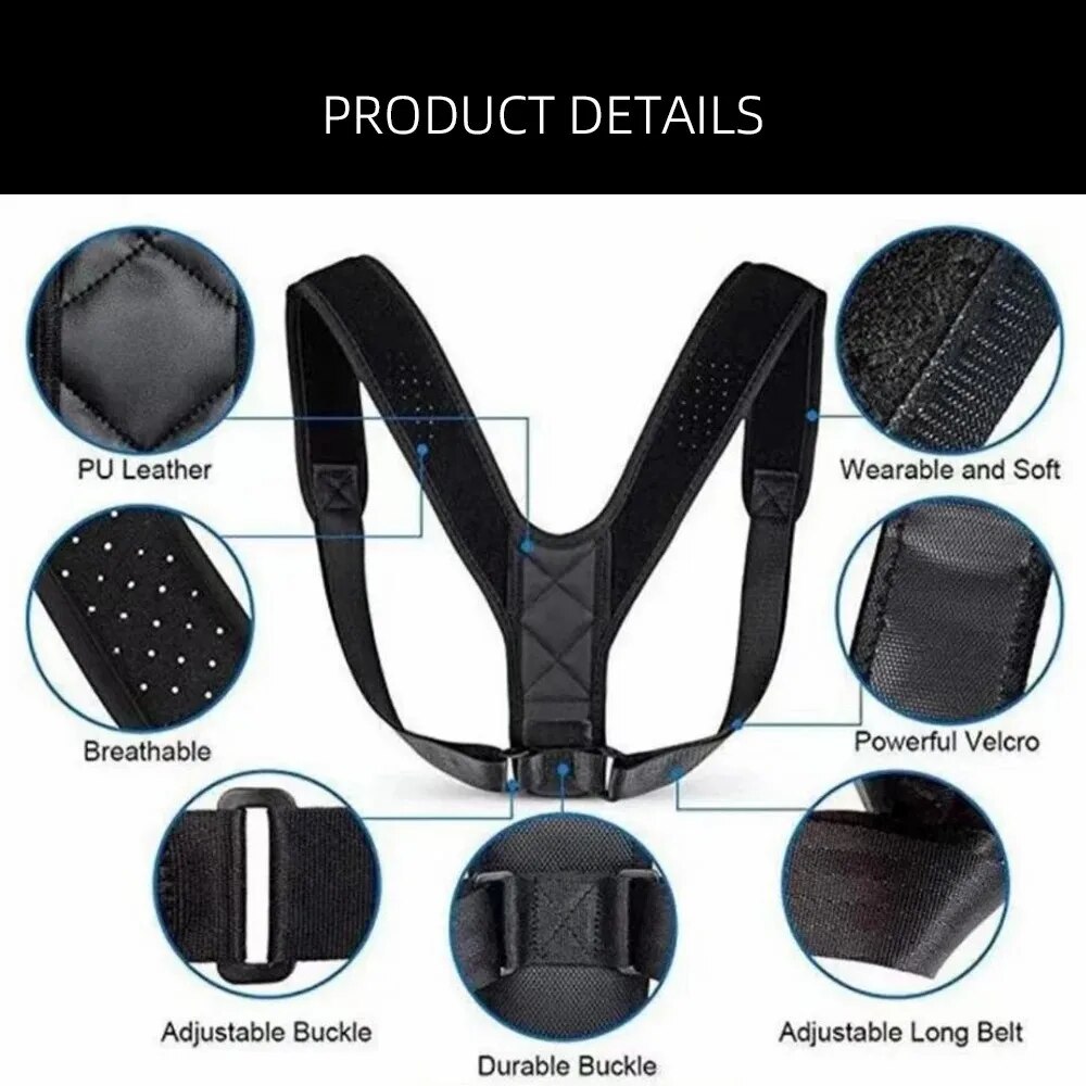 背筋矯正ベルト 猫背防止 座り姿勢矯正 男女兼用 通気性 ボ - Posture Corrector Back のレビューと価格