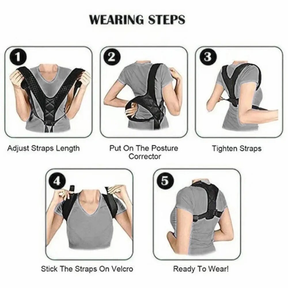 背筋矯正ベルト 猫背防止 座り姿勢矯正 男女兼用 通気性 ボ - Posture Corrector Back のレビューと価格